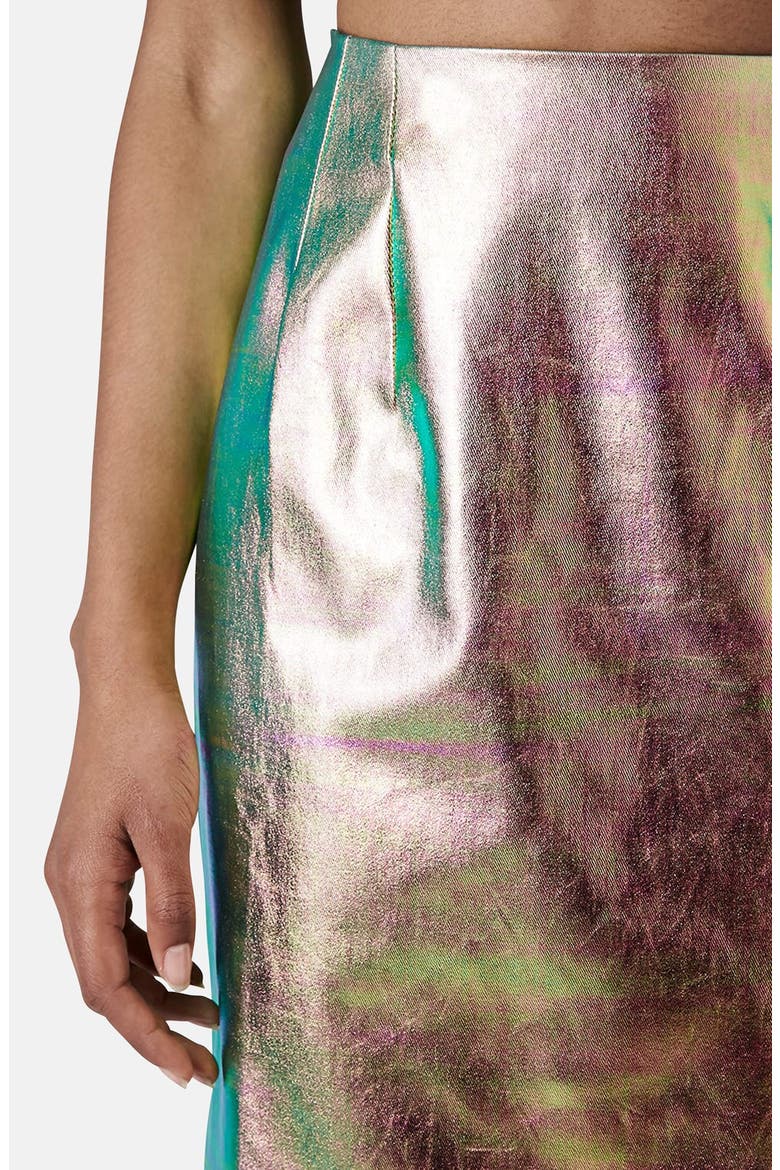 Iridescent Mermaid Pencil Skirt, Alternate, color, GREEN MULTI
