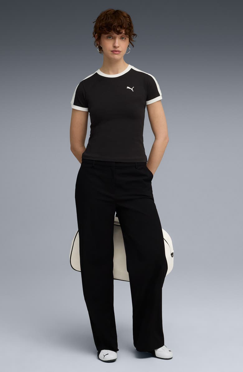 PUMA T7 Slim Fit T-Shirt, Alternate, color, Puma Black