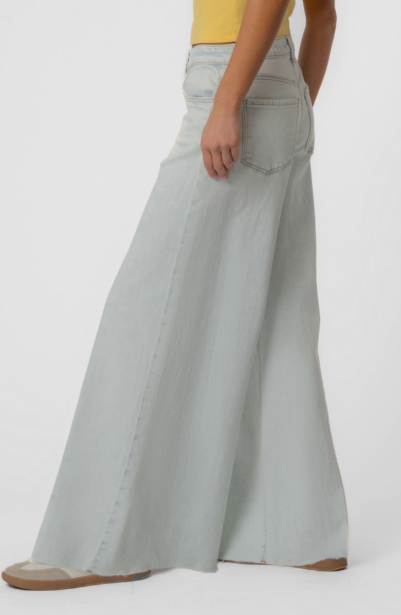 KUT from the Kloth Blake Fab Ab Raw Hem High Waist Super Wide Leg Jeans, Alternate, color, 