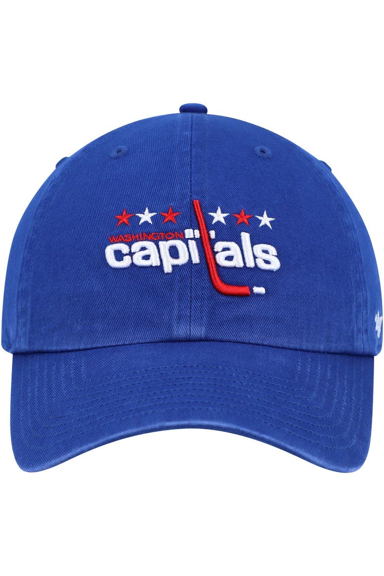 Men's '47 Royal Washington Capitals Clean Up Adjustable Hat, Alternate, color, Royal