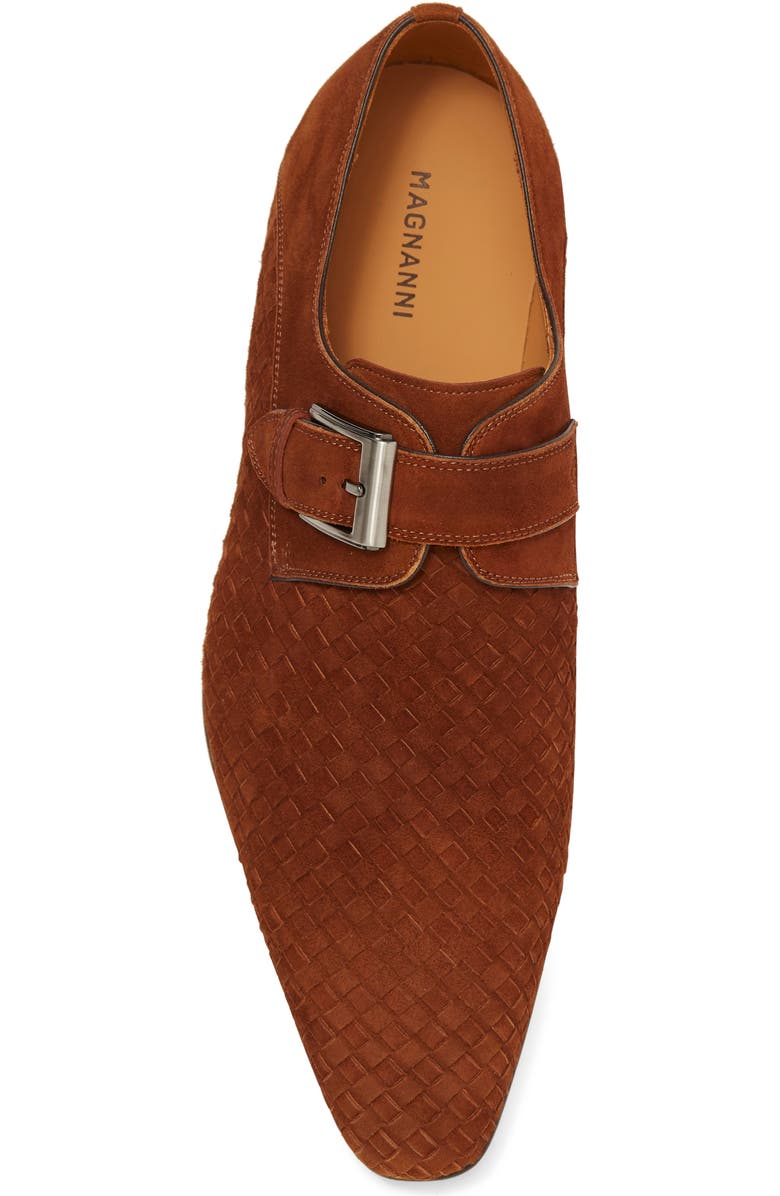 Magnanni 22031 Monk Strap Leather Dress Shoe, Alternate, color,