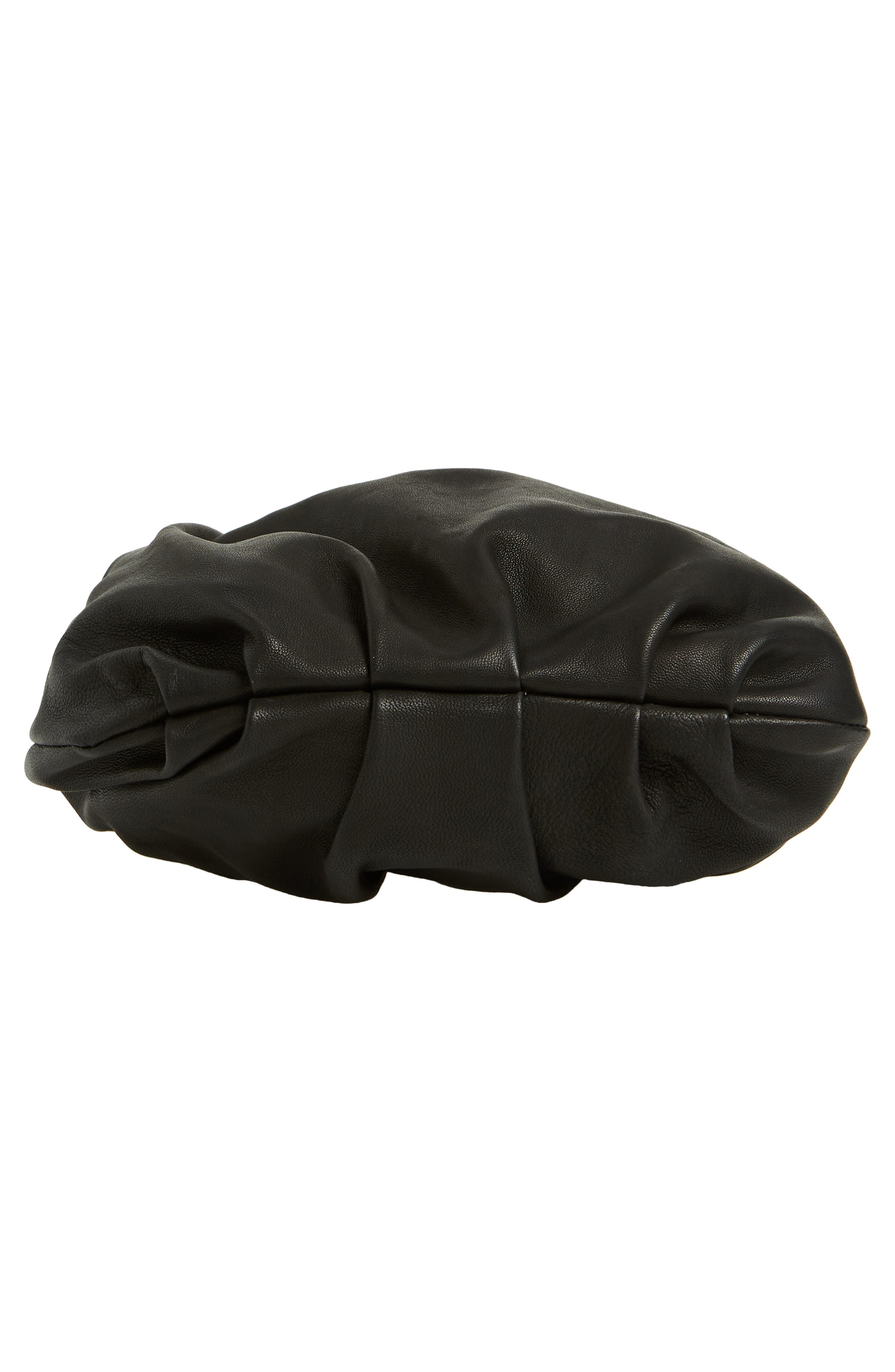 Topshop Leah Leather Drawstring Crossbody Bag, Alternate, color, 