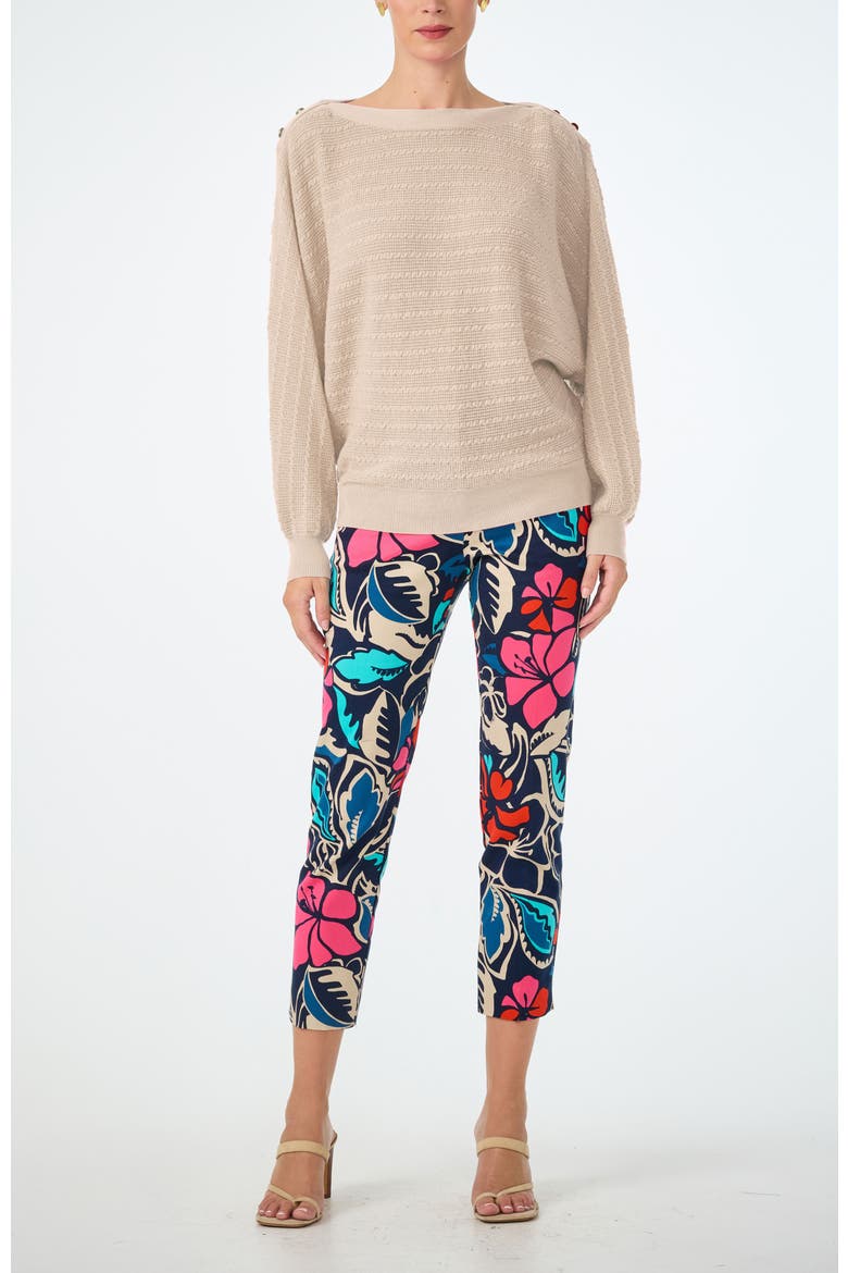 Ima Boatneck Relaxed Sweater, Alternate, color, Ecru