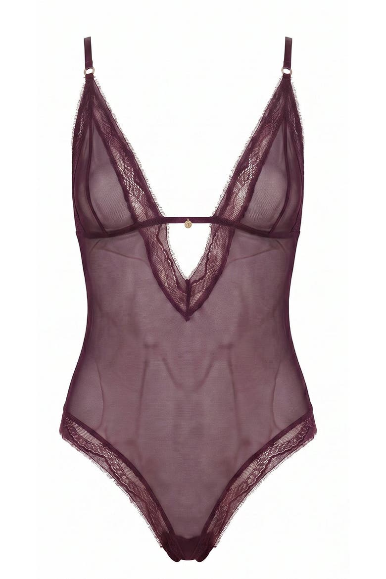 Rosalia Bodysuit, Main, color, Burgundy