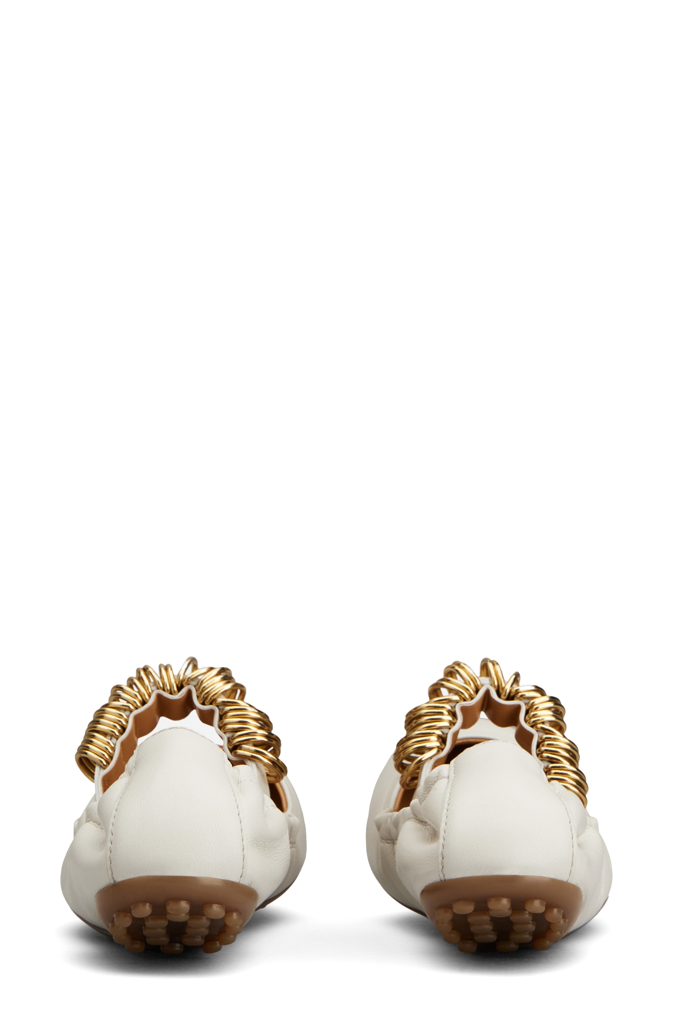 Tod's Ring Embellished Mary Jane, Alternate, color, Bianco Calce