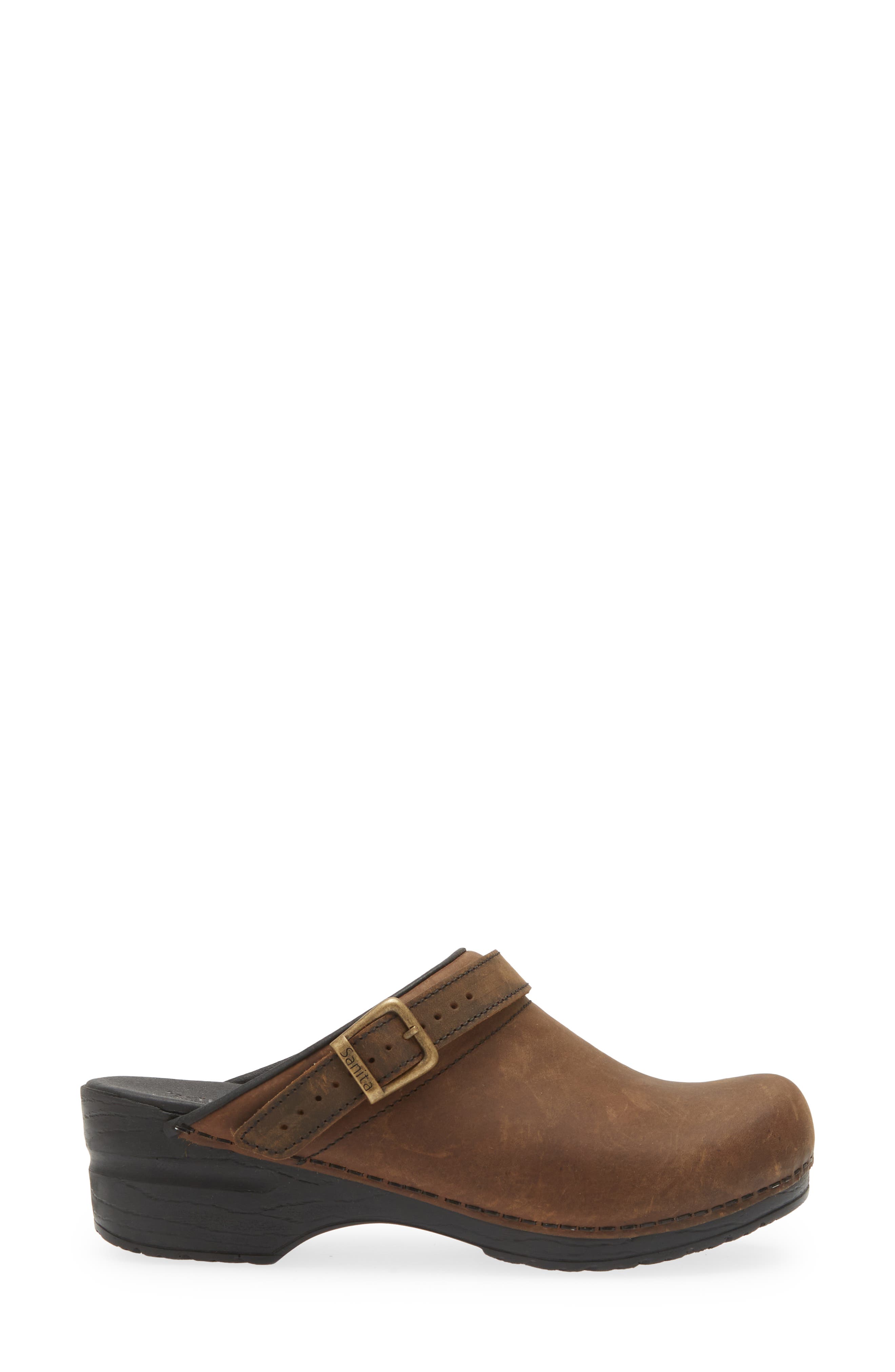 Sanita Morse Slingback Clog, Alternate, color, Chestnut