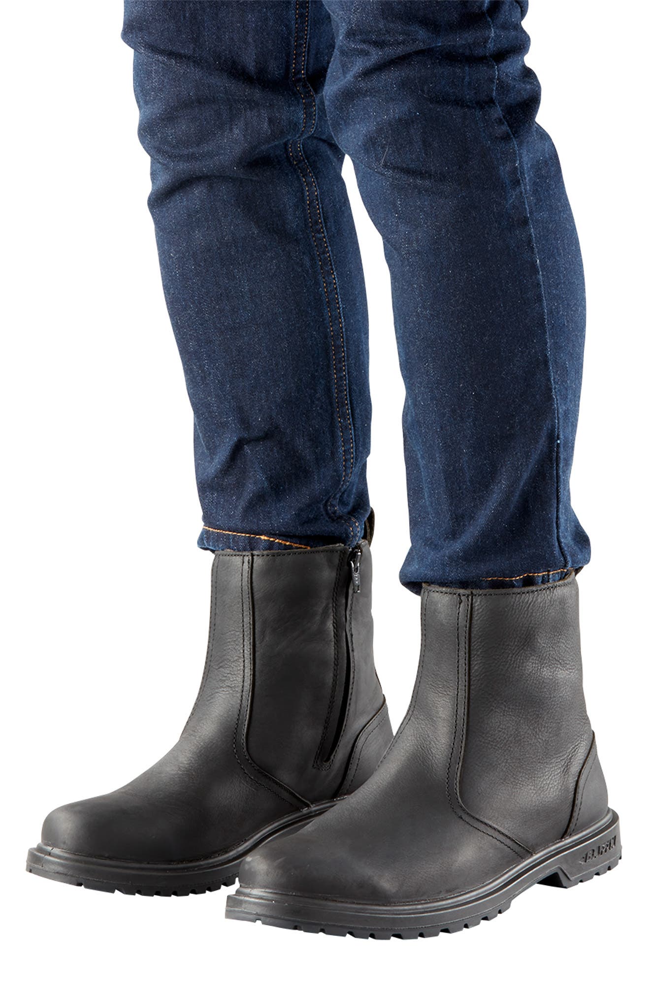 Western Waterproof Boot, Alternate, color, BLACK