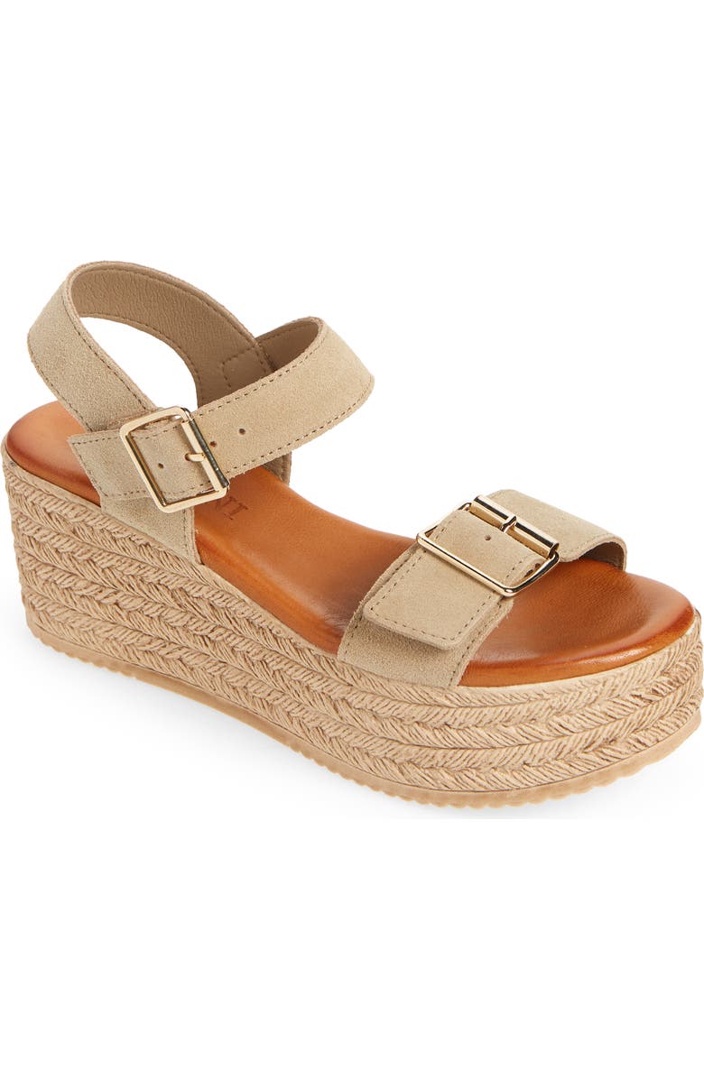 Cordani Betsy Espadrille Wedge Sandal, Main, color, Sabbia Suede