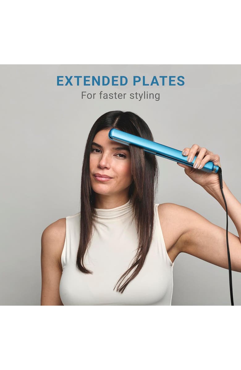 BaBylissPRO Nano Titanium 1" Ultra-Thin Flat Iron, Alternate, color, Blue