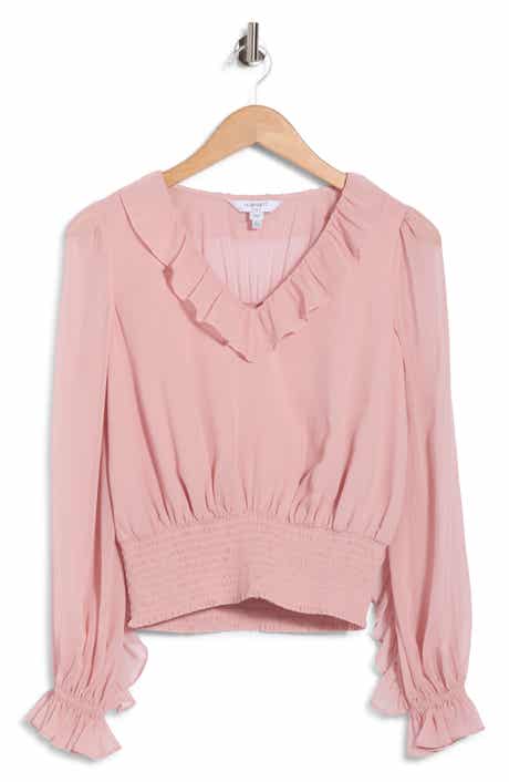 Ruffled V-Neck Top