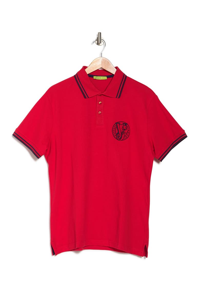 Versace Jeans Trim Polo Shirt, Alternate, color,