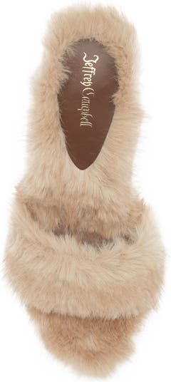 Big Mama Faux Fur Sandal