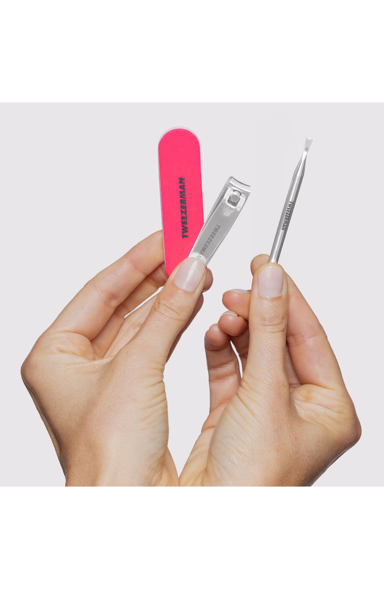TWEEZERMAN Mini Neon Nail Care Set, Alternate, color,