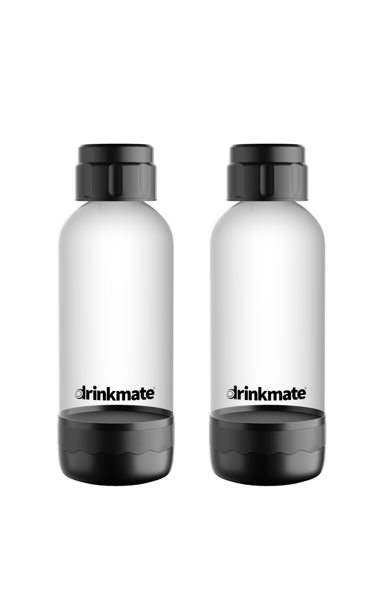 Drinkmate .5 Liter Bottles- Twin Pack, Main, color, Matte Black