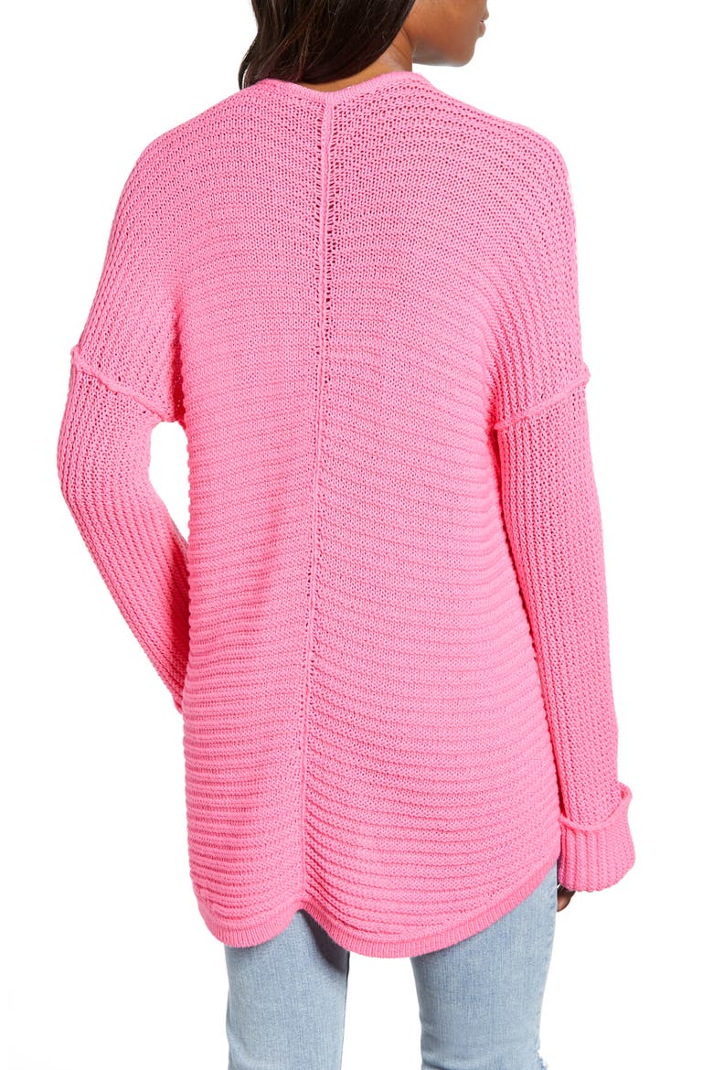 Cuffed Sleeve Sweater, Alternate, color, PINK SACHET