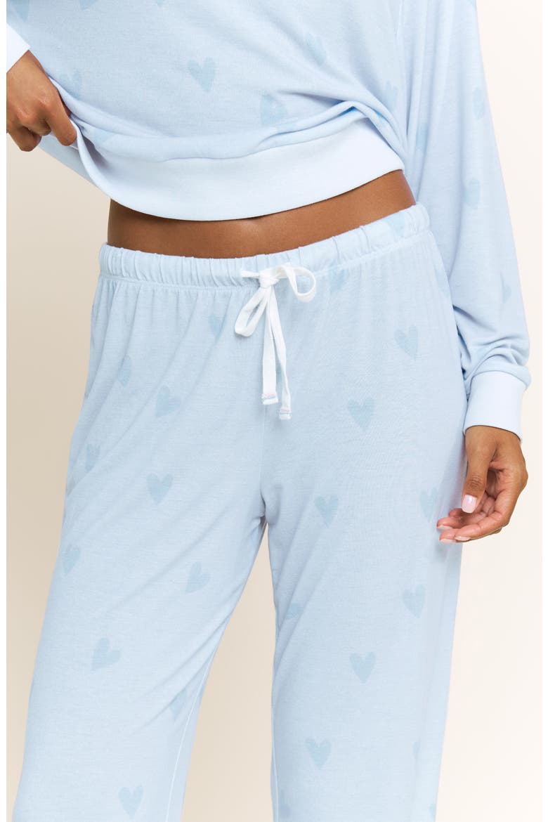 Star Seeker Brushed Jersey Pajamas, Alternate, color, NEWLYWED HEARTS