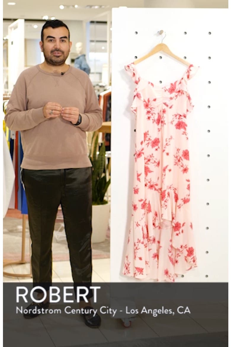 Etched Floral High/Low Midi Dress video