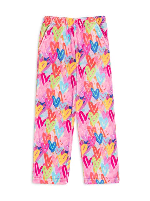 Plush Graffiti Hearts loungewear pant
