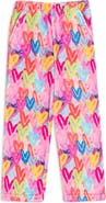 Preppy Goose Plush Graffiti Hearts loungewear pant