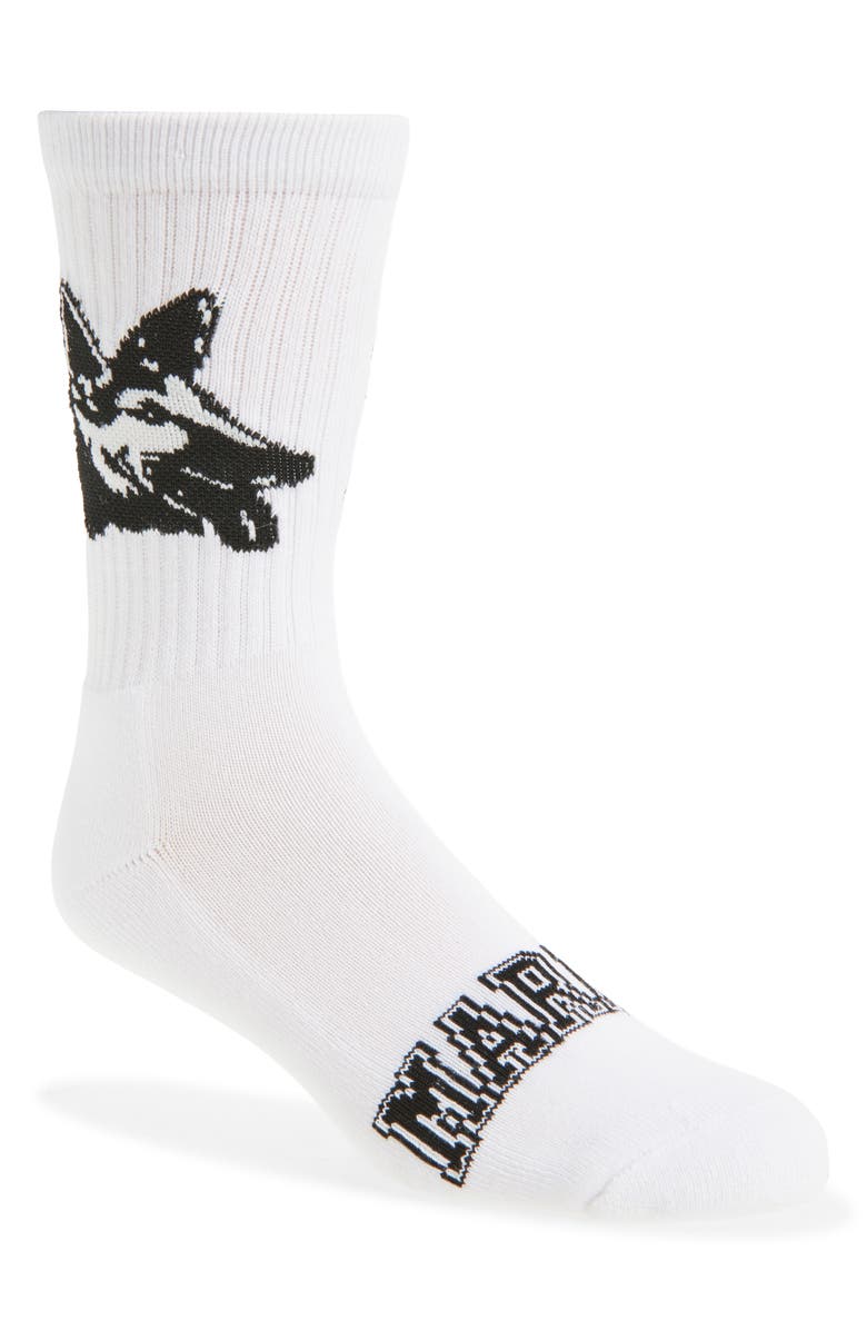 MARKET Shepard Cotton Blend Crew Socks, Main, color, White