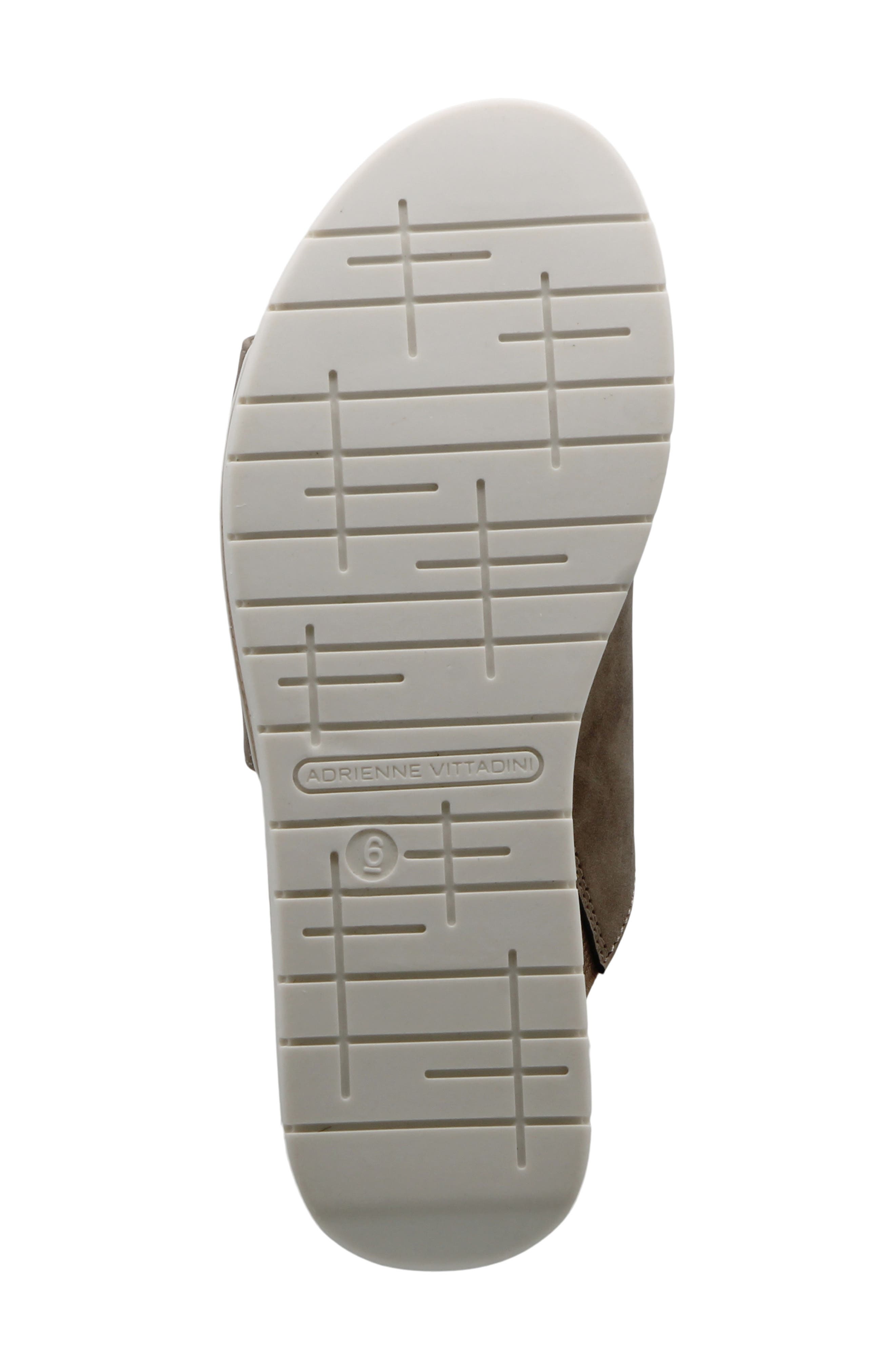 Adrienne Vittadini Provence Wedge Slide Sandal, Alternate, color, Brown Met