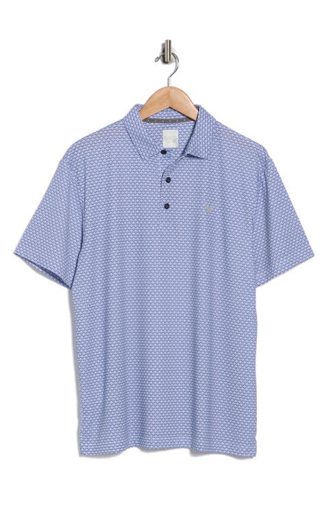 Gradient Chevron Short Sleeve Polo