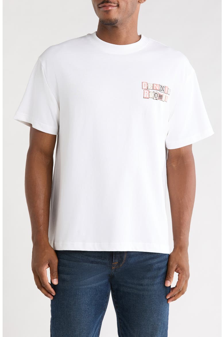 Chaos in the Flesh Cotton Graphic T-Shirt, Main, color, WHITE