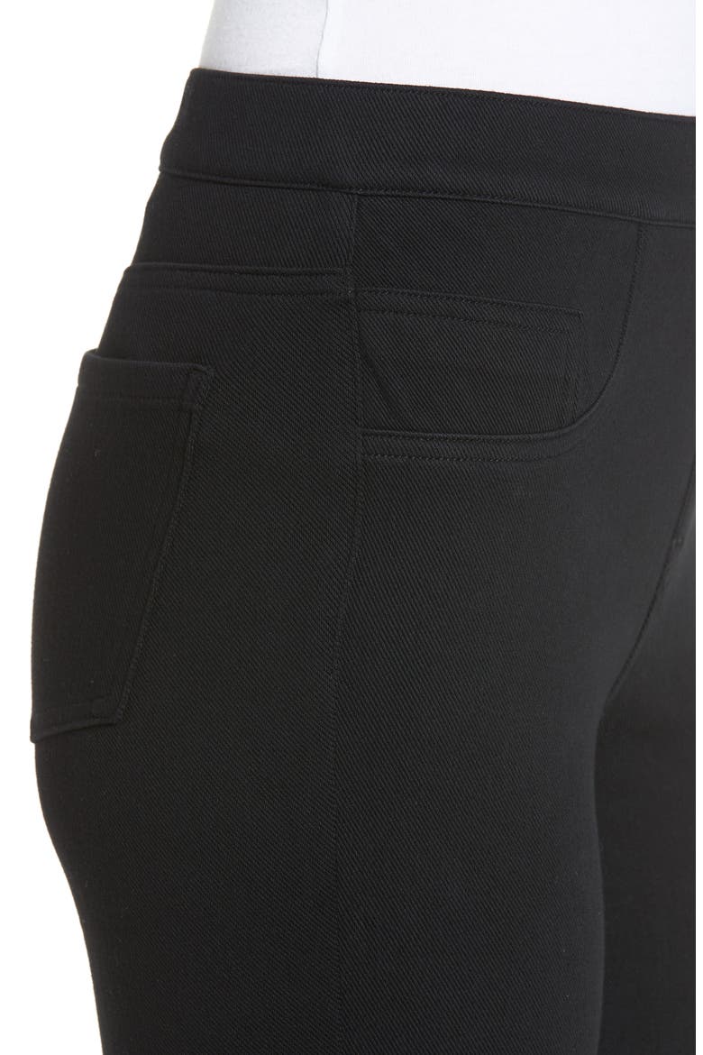 Jean-ish Leggings, Alternate, color, BLACK