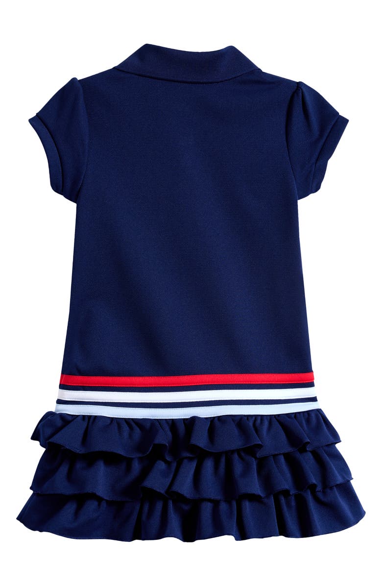 adidas Kids' Polo Ruffle Dress, Alternate, color, Dark Blue
