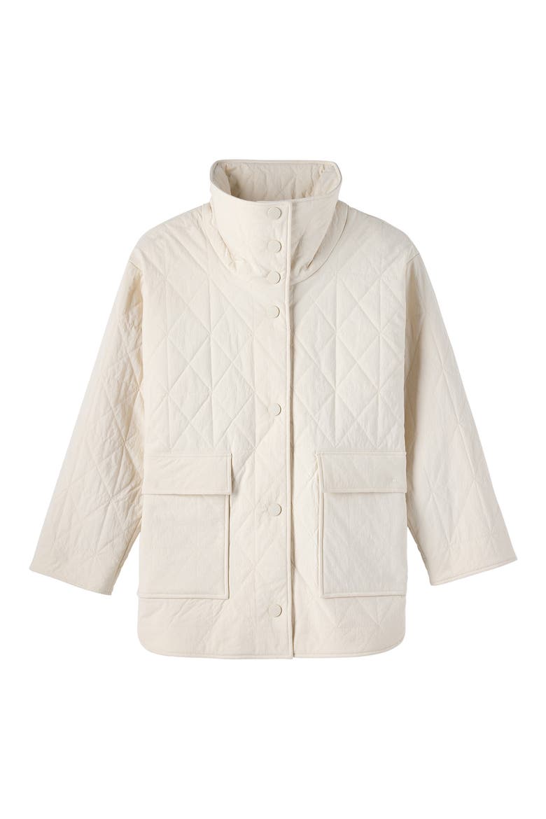 Monterey Water Repellent Quilted Jacket, Alternate, color, BIRCH