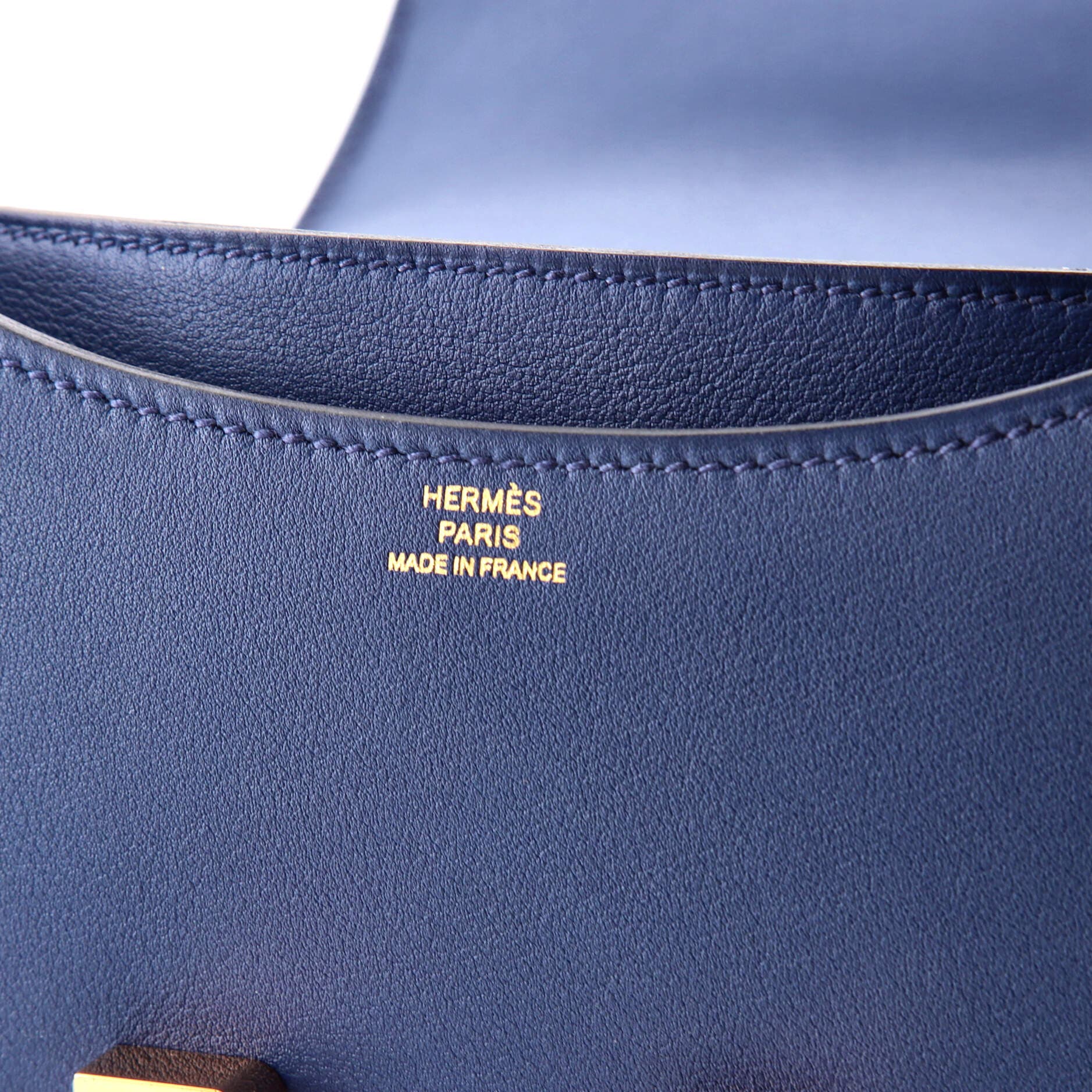 Pre-Owned Hermes Constance Bag Swift 18, Alternate, color, Bleu Saphir