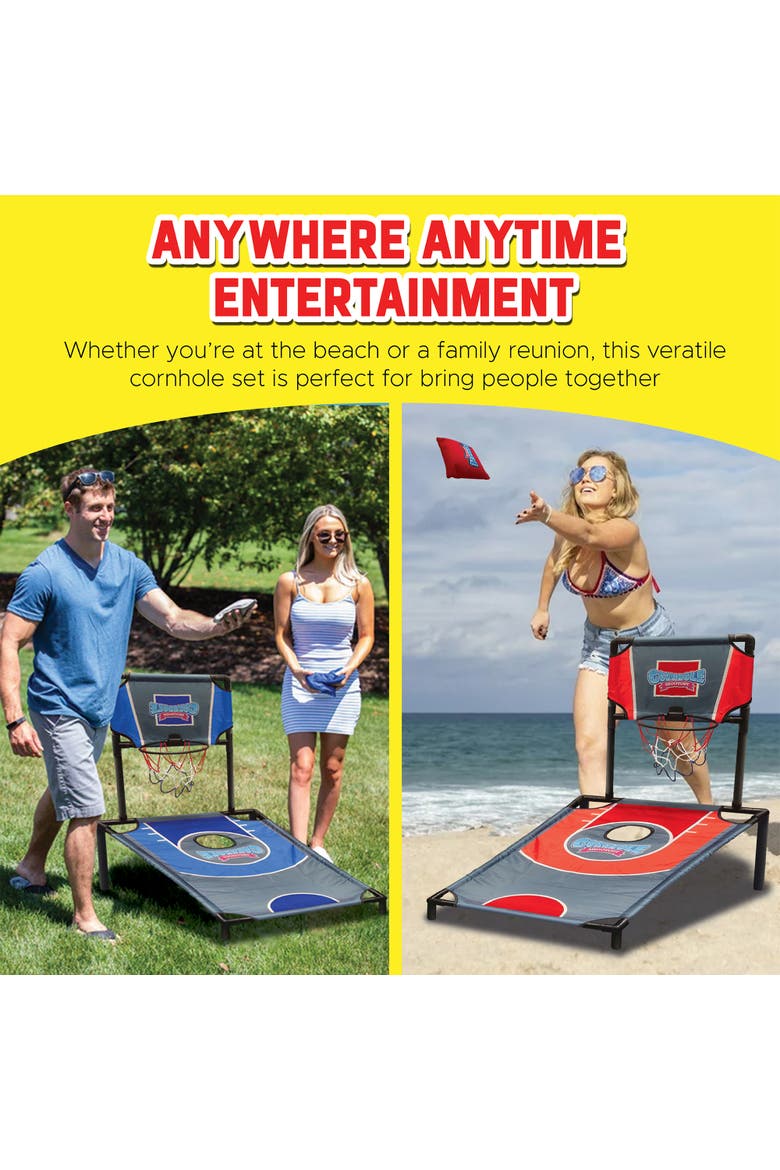 Cornhole Shootout 2In1 Games, Ages 6+, Alternate, color, Multicolored
