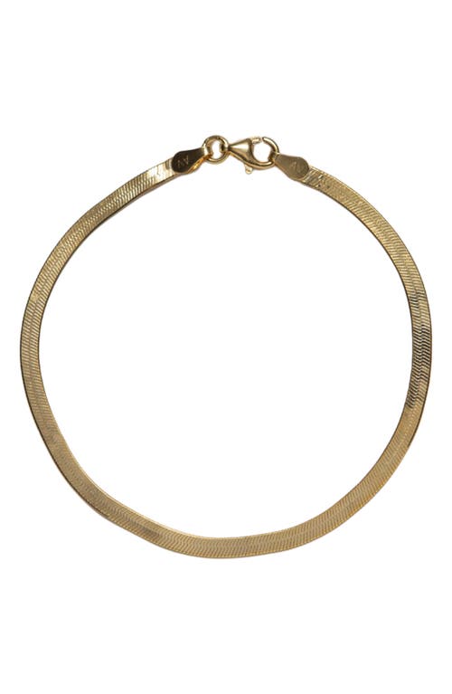 Argento Vivo Sterling Silver Herringbone Chain Bracelet