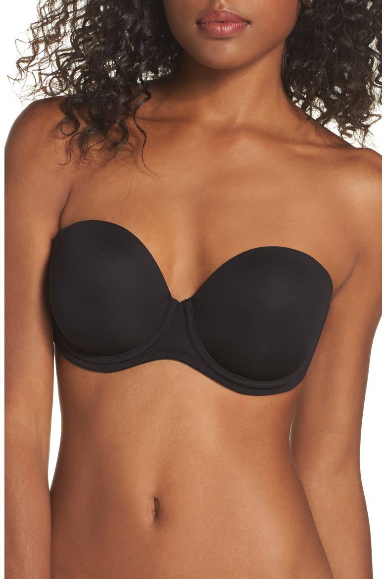 Red Carpet™ Convertible Strapless Bra, Main, color, BLACK