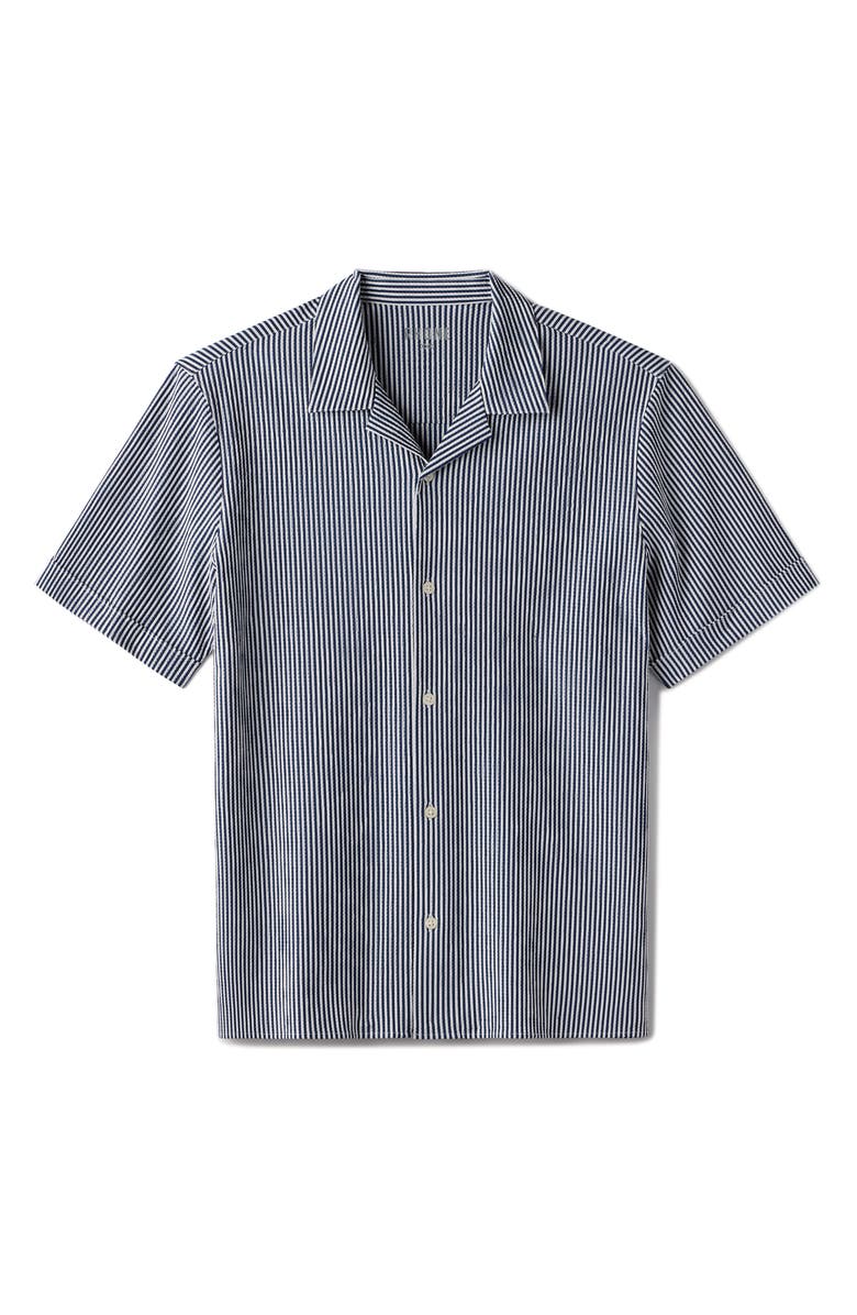Rhone Commuter Seersucker Camp Shirt, Alternate, color,