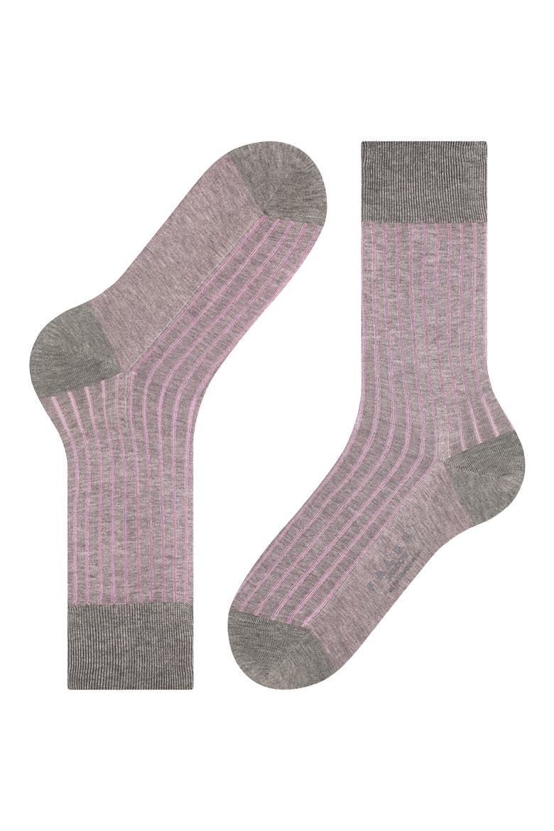 Shadow Cotton Socks, Alternate, color, ASH