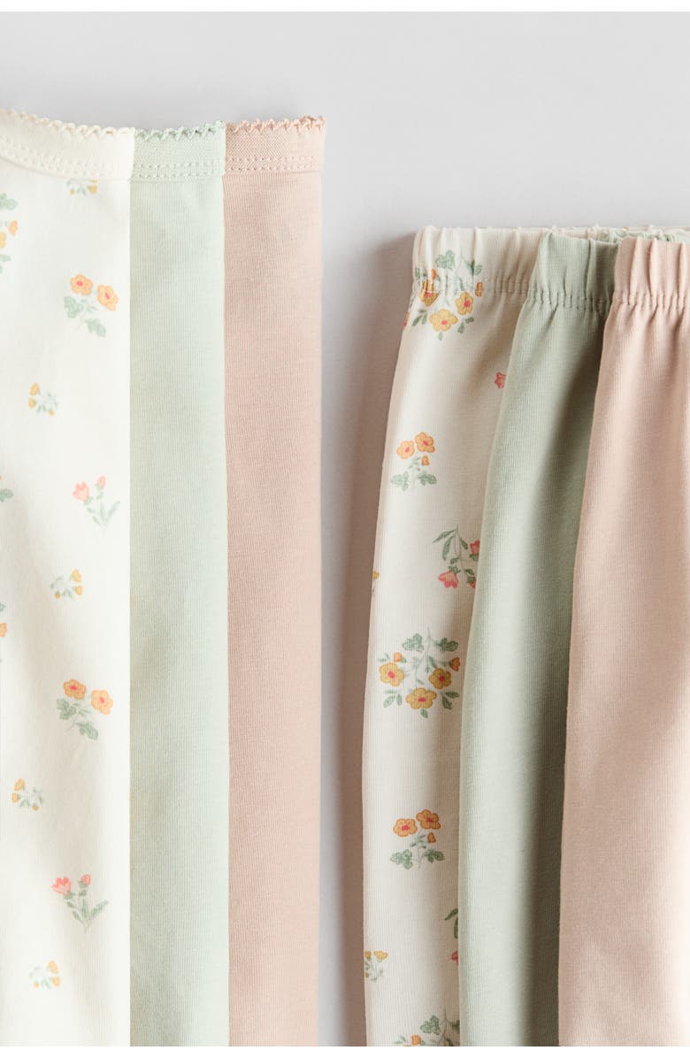 H&M 6-piece Cotton Set, Alternate, color, Cream/Floral