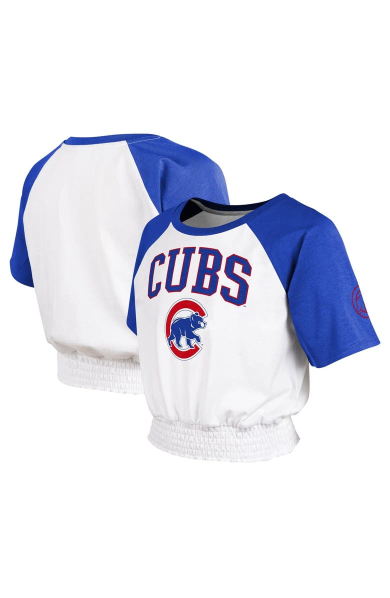 Outerstuff Youth White Chicago Cubs On Base Fashion Raglan T-Shirt, Alternate, color, 
