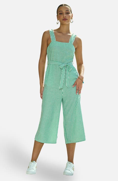 Stripe Strappy Jumpsuit