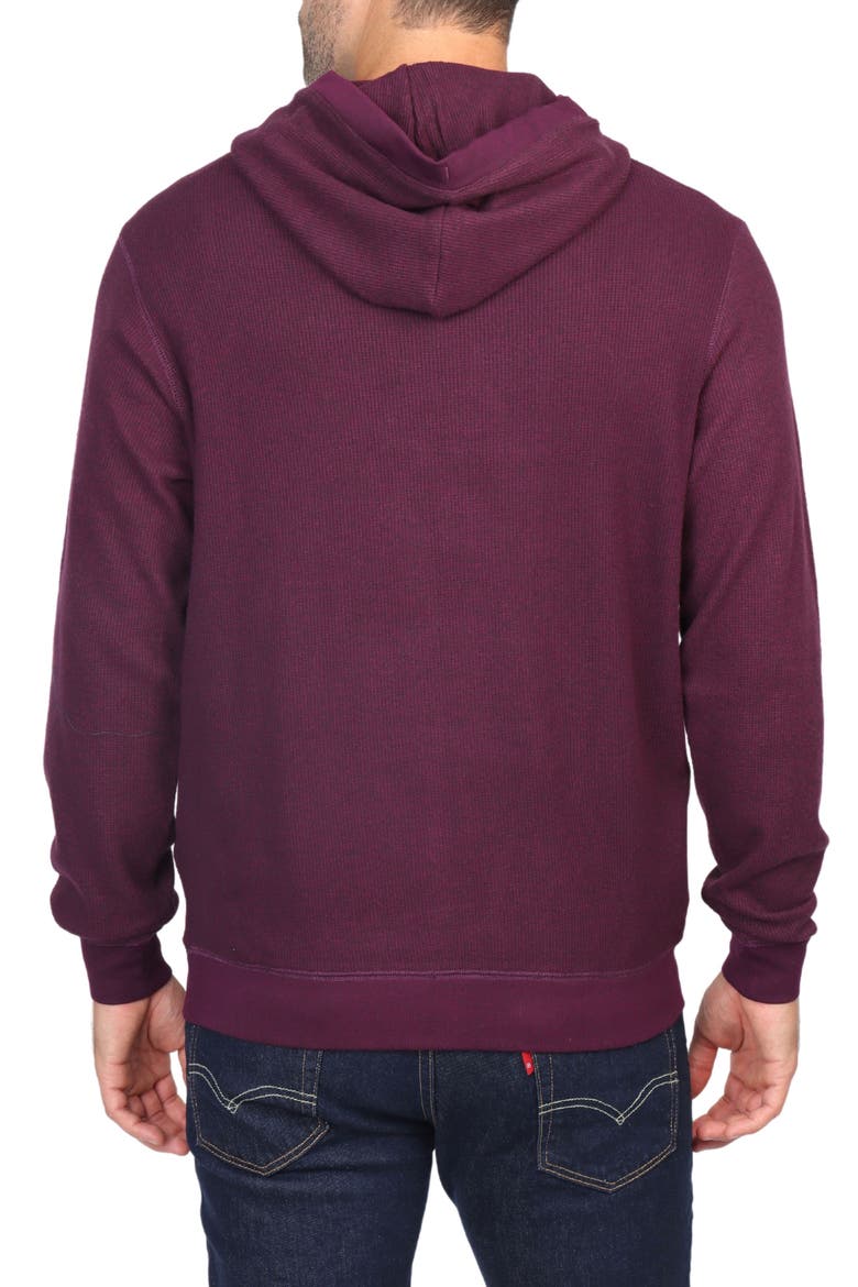 Cozy Knit Hoodie, Alternate, color, BERRY HEATHER