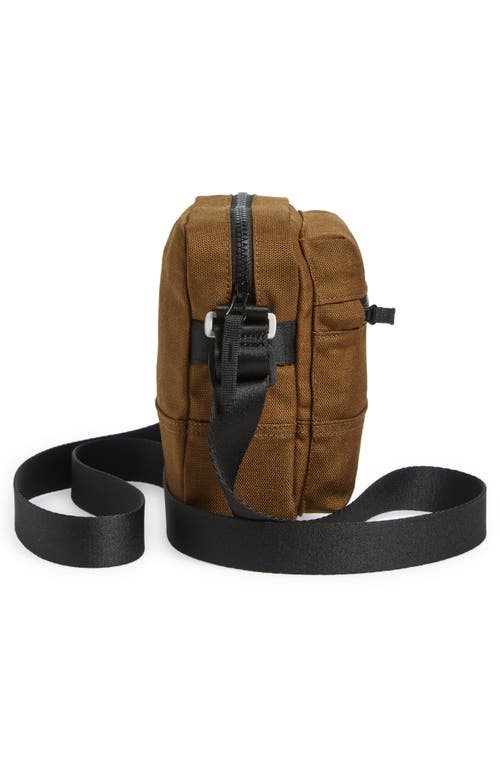 Stone Island Coate Nylon Canvas Crossbody Bag In V0098 Dark Beige