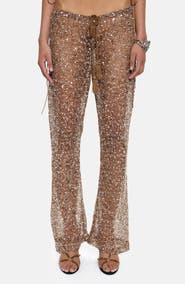 JADED LONDON Deva Sequin Knit Trousers
