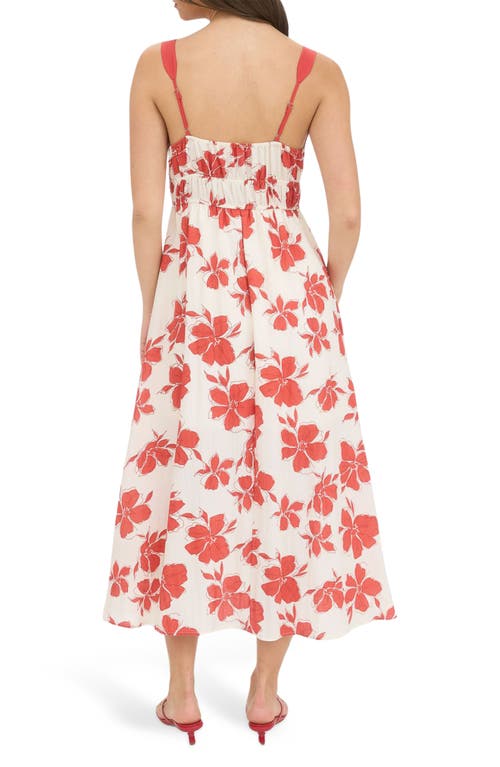 BLU PEPPER BLU PEPPER FLORAL MIDI SUNDRESS