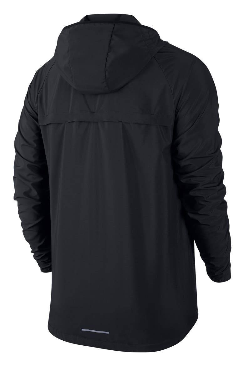 Essential Hooded Jacket, Alternate, color, BLACK