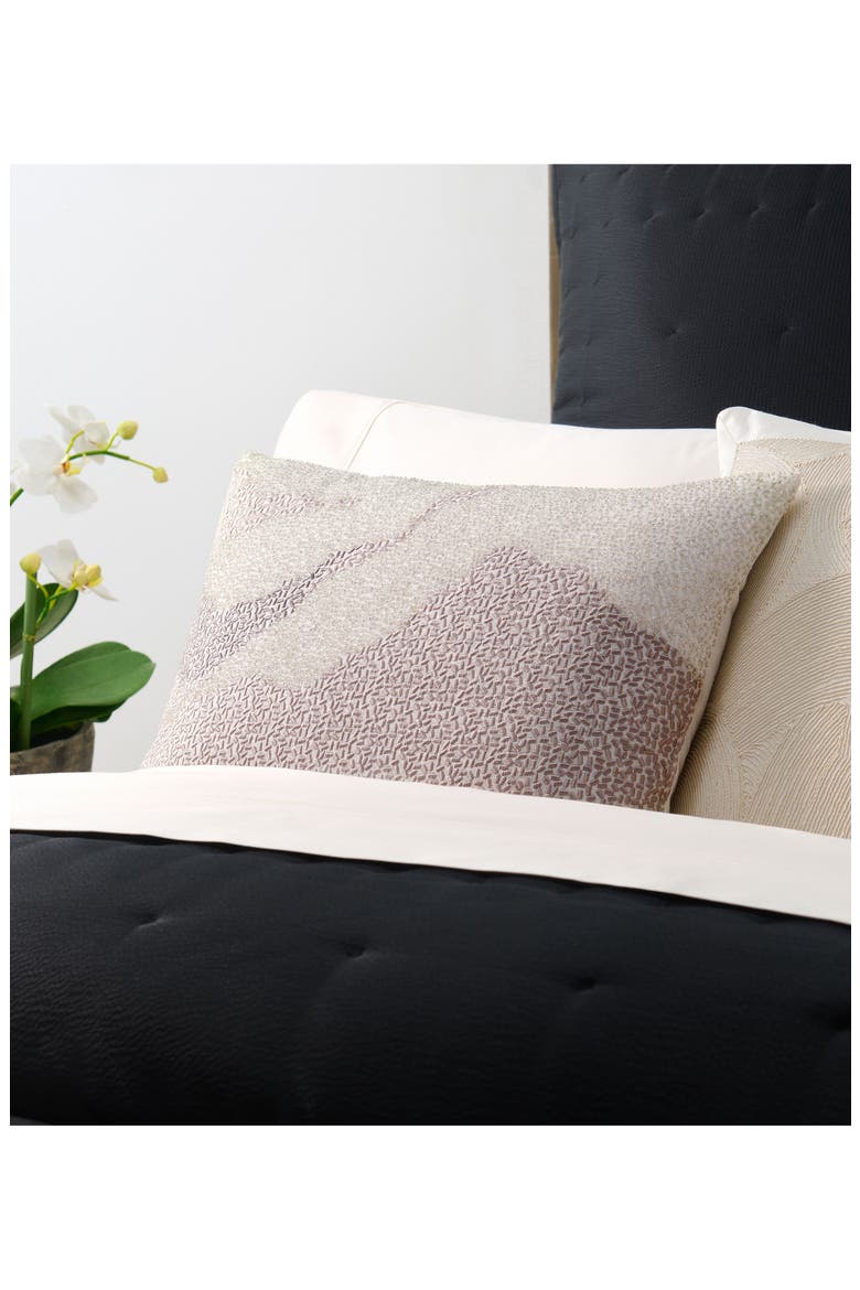 Beaded Cloud Accent Pillow, Alternate, color, PLATINUM
