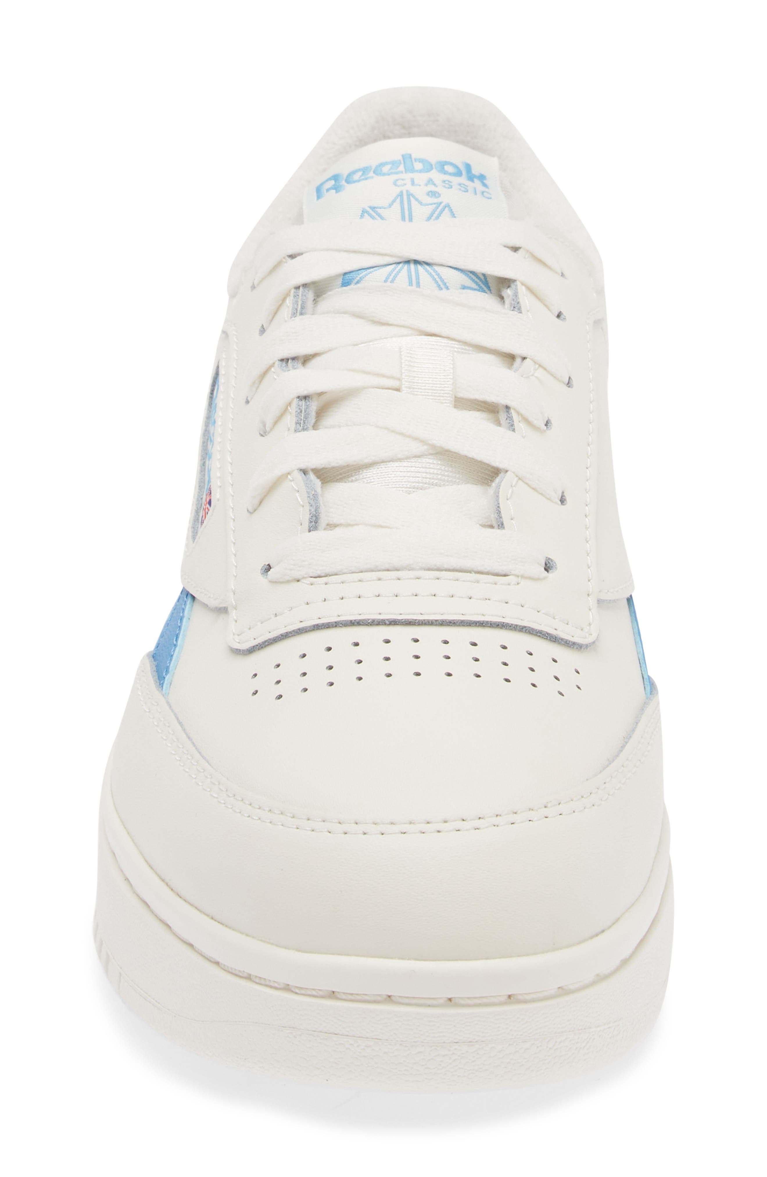 Reebok Club C Double Platform Sneaker, Alternate, color, Chalk Chalk Blue