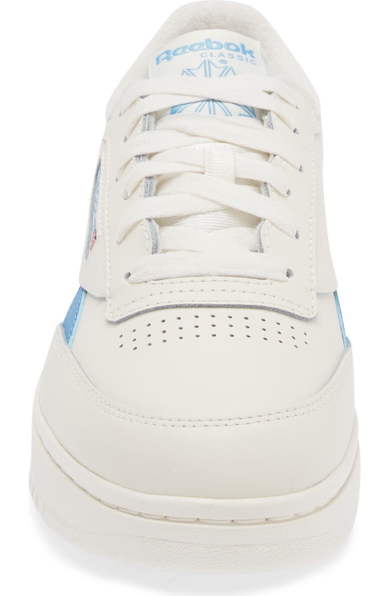 Reebok Club C Double Platform Sneaker, Alternate, color, Chalk Chalk Blue