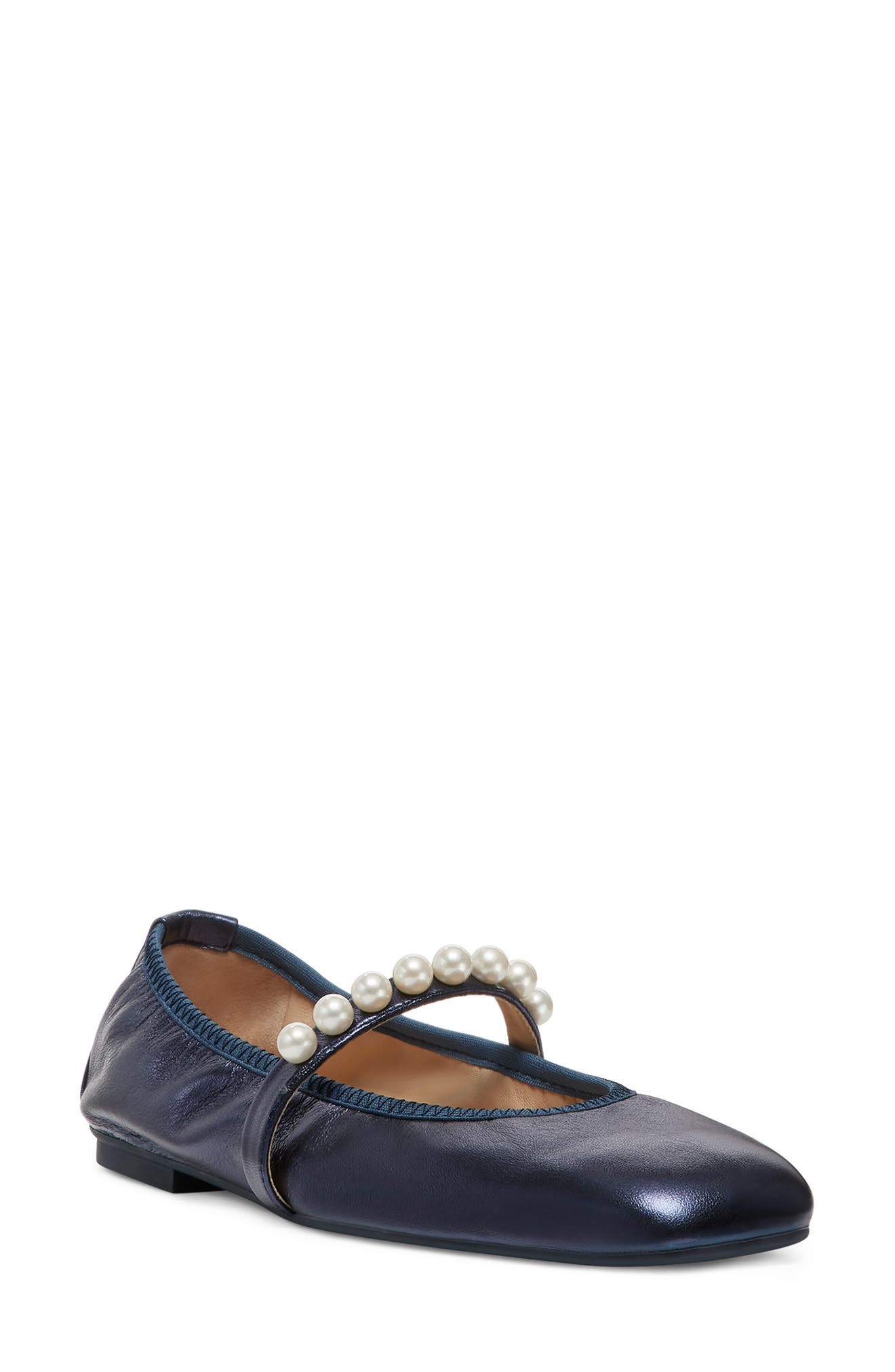 Goldie Ballet Flat, Main, color, INDIGO MESTIZO