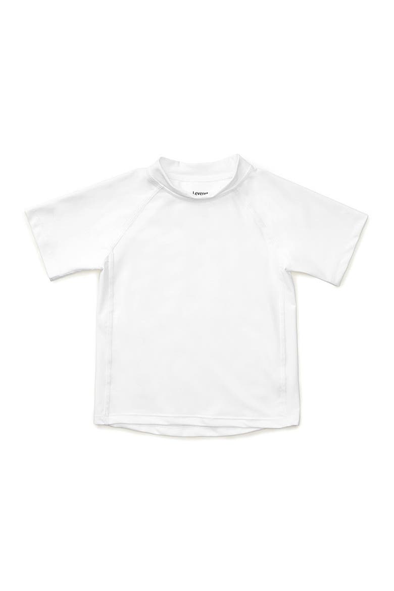 Short Sleeve UPF +50 Rash Guard - White, Main, color, WHITE