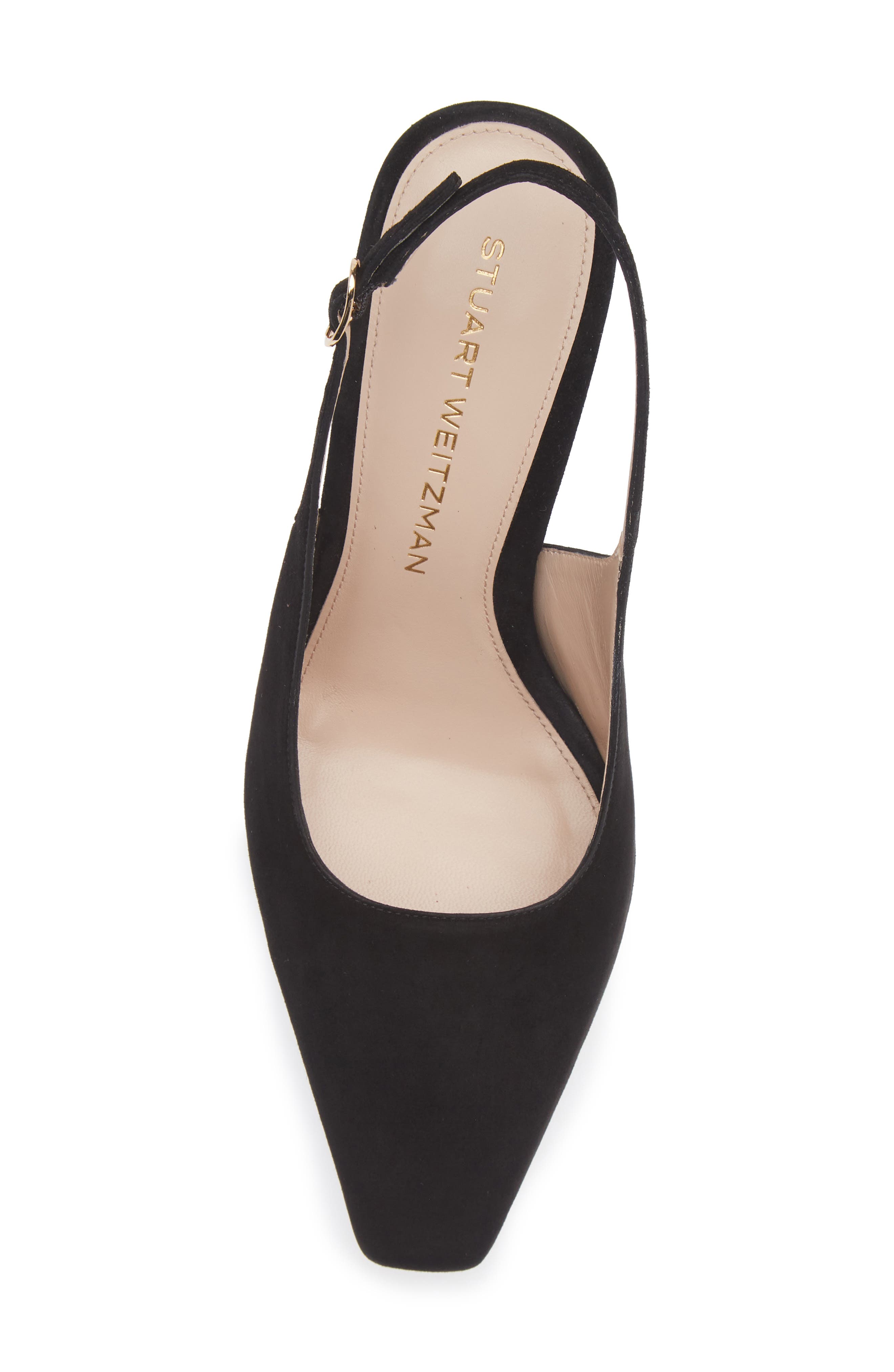 Stuart Weitzman Stassi Slingback Pump, Alternate, color, Black